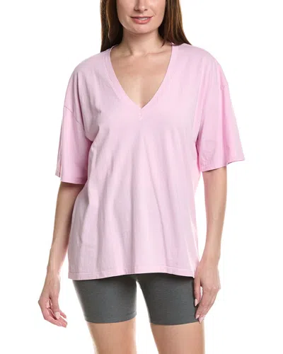 Beyond Yoga Oversized V-neck T-shirt In Purple