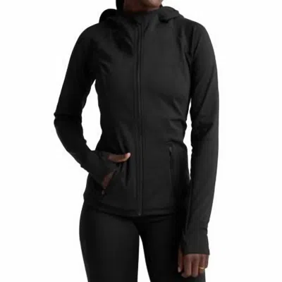 Beyond Yoga Pacer Fleece Full-zip Jacket In Black