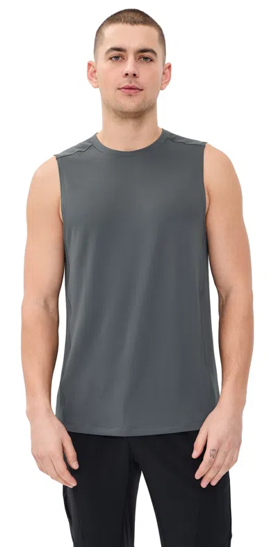 Beyond Yoga Performance Tank Black Ash In Gray