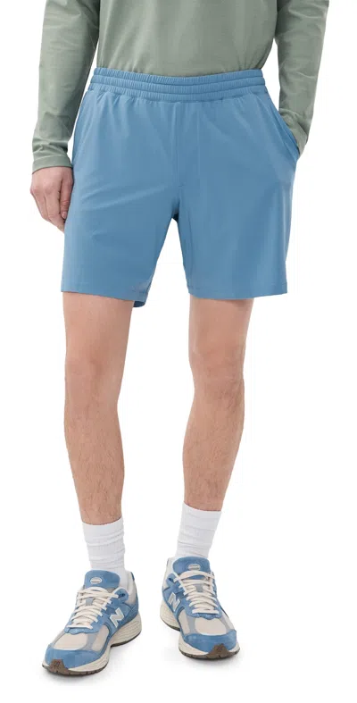 Beyond Yoga Pivotal 2.0 7 Lined Shorts Harbor Blue