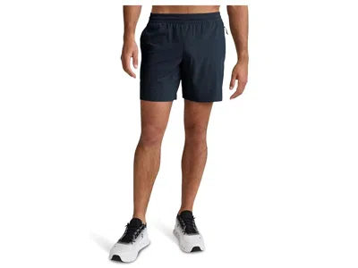 Beyond Yoga Pivotal 2.0 Men's Short 7 Men's Shorts Nocturnal Navy: Sm, Elastane/polyester In Blue