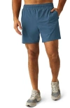 Beyond Yoga Freesprint Run Shorts In Cerulean Navy
