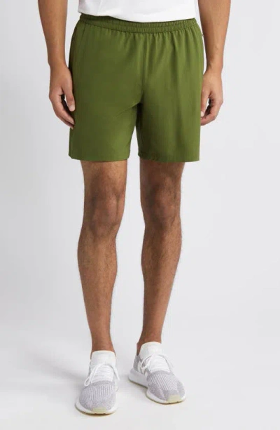 Beyond Yoga Pivotal Performance Shorts In Palm Leaf Green