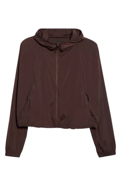 Beyond Yoga Places To Go Water Repellent Jacket In Brown