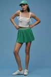 Beyond Yoga If You Pleats Tipped Elastic Mini Skirt Home Court Green In Green