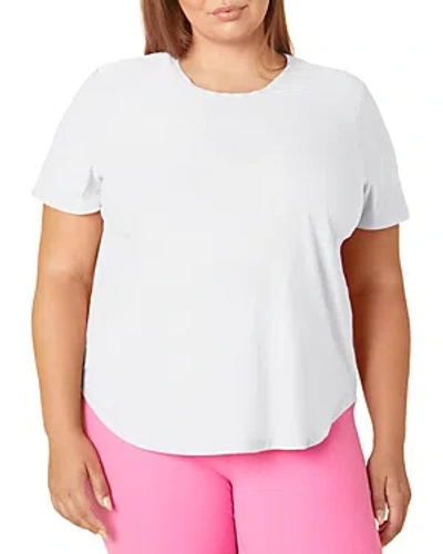 Beyond Yoga Plus On The Down Low Bopo Tee In Cloud White