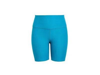 Beyond Yoga High Waist Biker Shorts In Gulf Stream-oceana