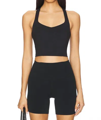 Beyond Yoga Power Beyond Intensity Racerback Cropped Tank Top In Black