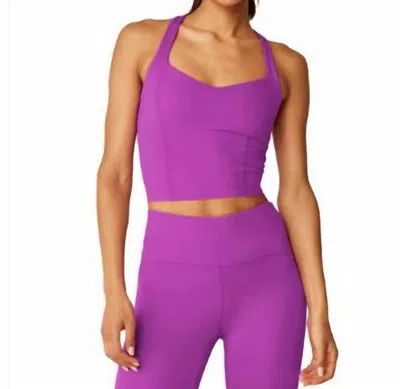 Beyond Yoga Power Beyond Strive Crop Tank In Vltbr In Purple
