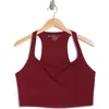 Beyond Yoga Powerbeyond Intensity Racerback Cropped Tank Top In California Merlot