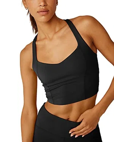 Beyond Yoga Powerbeyond Intensity Cropped Tank In Black