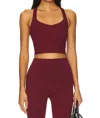 Beyond Yoga Powerbeyond Intensity Cropped Tank In California Merlot