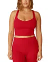 Beyond Yoga Women's Powerbeyond Intensity Racerback Crop Top In Retro Red