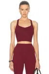 Beyond Yoga Powerbeyond Intensity Racerback Cropped Tank Top In California Merlot