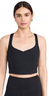 Beyond Yoga Powerbeyond Intensity Cropped Tank In Black