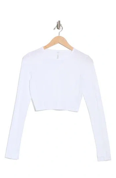 Beyond Yoga Powerbeyond™ Lite Airshield Long Sleeve Top In Metallic