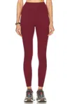 BEYOND YOGA POWERBEYOND MIDI LEGGING IN CALIFORNIA MERLOT