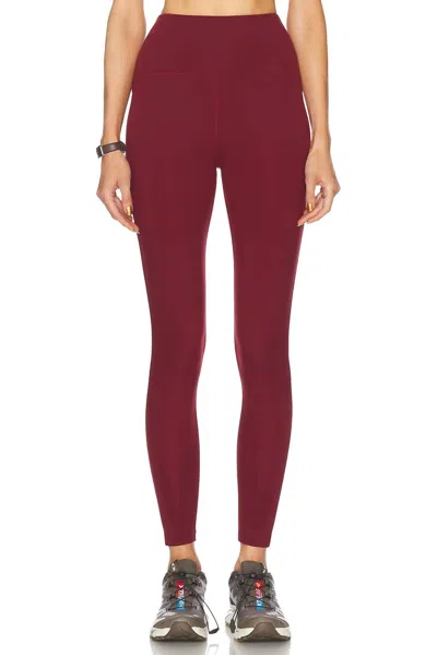 BEYOND YOGA POWERBEYOND MIDI LEGGING IN CALIFORNIA MERLOT