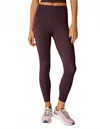 Beyond Yoga Powerbeyond Midi Legging In Rich Plum In Burgundy