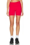 Beyond Yoga Powerbeyond Strive Biker Short In Retro Red