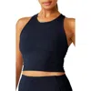 Beyond Yoga Powerbeyond Strive Crop Tank In After Dark Navy