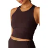 Beyond Yoga Powerbeyond Strive Crop Tank In Rich Plum