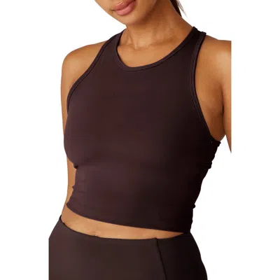 Beyond Yoga Powerbeyond Strive Crop Tank In Rich Plum
