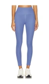 Beyond Yoga Powerbeyond Strive High Waisted Midi Legging In Hazy Peri