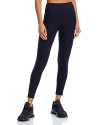 Beyond Yoga Powerbeyond Strive High Waisted Midi Leggings In Black