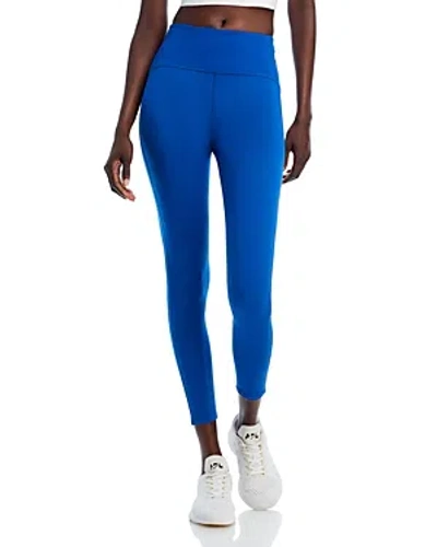 Beyond Yoga Powerbeyond Strive High Waisted Midi Leggings In Marine Blue