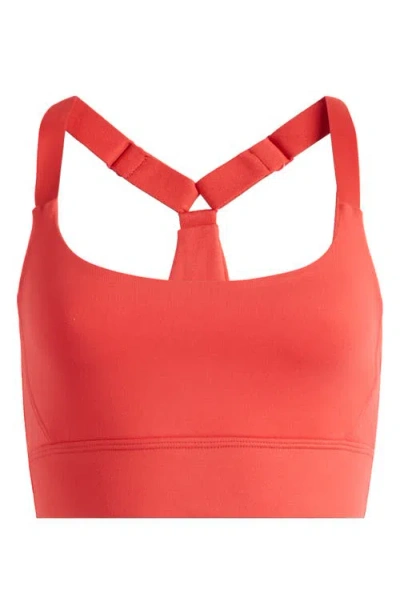 Beyond Yoga Powerbeyond Strive Longline Sports Bra In Red