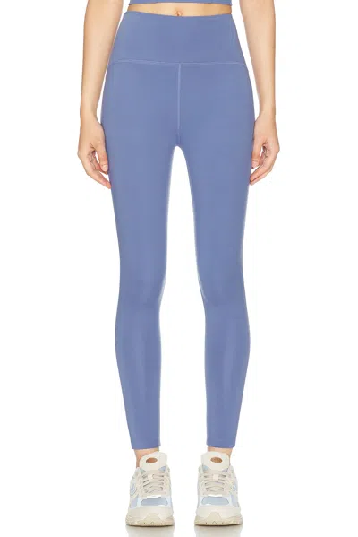Beyond Yoga Powerbeyond Strive High Waisted Midi Legging In Hazy Peri