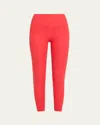 Beyond Yoga Powerbeyond Strive Midi Leggings In Retro Red