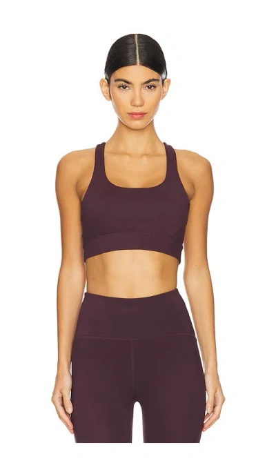 Beyond Yoga Powerbeyond Upsurge Bra In Rich Plum