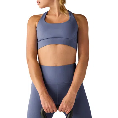 Beyond Yoga Powerbeyond Upsurge Sports Bra In Hazy Periwinkle