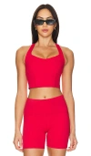 Beyond Yoga Powerbeyond Intensity Racerback Cropped Tank Top In 复古红