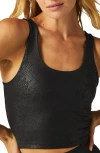 Beyond Yoga Powershine Crop Tank In Black
