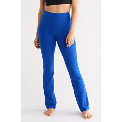Beyond Yoga Practice Space Dye High Waist Pants In Blue
