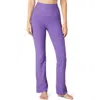 Beyond Yoga Practice Space Dye High Waist Pants In Bright Amethyst Heather