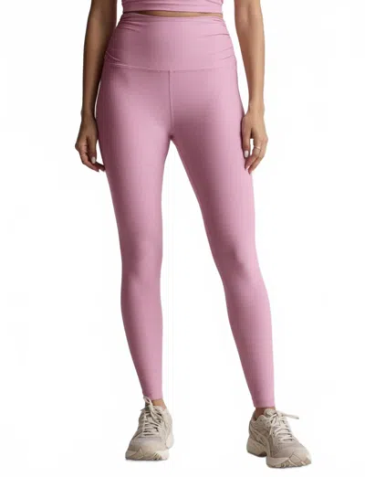 BEYOND YOGA RAISE THE BARRE SHIRRED LEGGING IN PINK HAZE