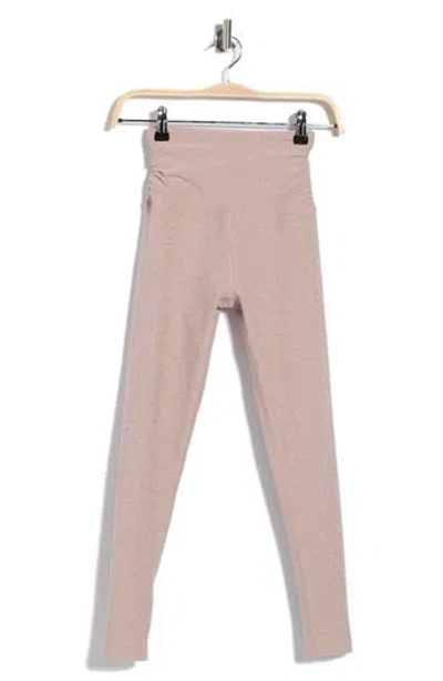 Beyond Yoga Raise The Barre Shirred Leggings In Chai