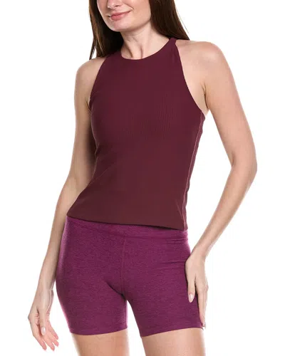 Beyond Yoga Refocus Classic Tank In Burgundy