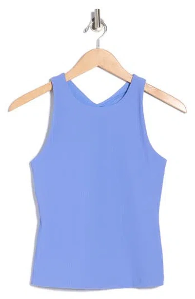 Beyond Yoga Refocus Rib Racerback Tank In Blue