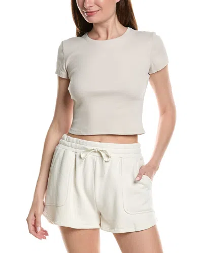 Beyond Yoga Rib Baby T-shirt In Neutral