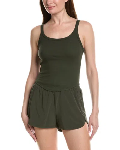 Beyond Yoga Rib Classic Tank In Green