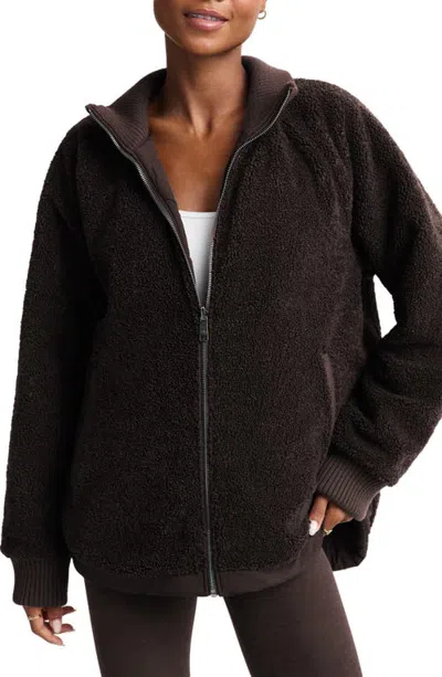Beyond Yoga Roam Quilted Reversible Jacket In Brown
