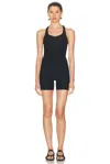 Beyond Yoga Routine Biker Jumpsuit