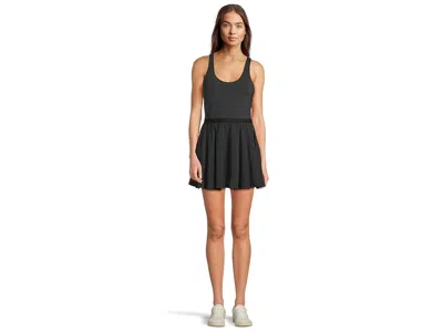 Beyond Yoga Score Pleated Dress In Black