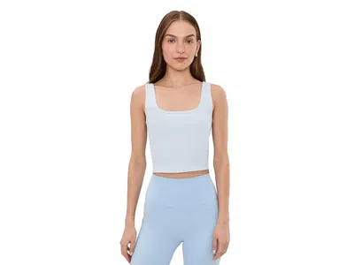 Beyond Yoga Seamless Cropped Tank Top In White