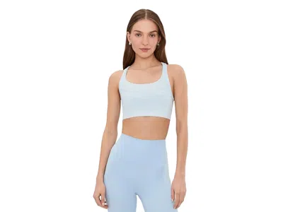 Beyond Yoga Seamless Moves Layered Bra Women's Bra Morning Sky Blue: Xs, Elastane/polyamide
